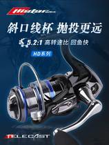 Japan imported Hasda spinning wheel road sub wheel all metal head fishing reel 10 axis 1000-7000 fishing wheel