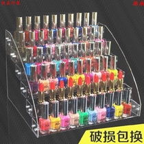 Nail glue small stepped stalls placed light therapy glue lipstick rack Cosmetics nail polish shelf display rack