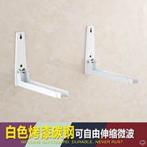  304 stainless steel thickened retractable rotating folding wall-mounted microwave oven rack Kitchen storage bracket