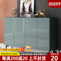 Light luxury Italian entry shoe cabinet Household door entrance cabinet living room partition modern simple paint storage large capacity