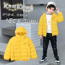 Children's Down Liner Winter Costume Men's and Women's Baby Down Coats Light and Thin Inside and Outside Wear Joker Warm Coats Anti-Season