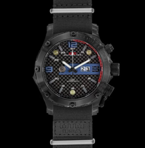 MTM Watch Vulture Titanium Shell Military Watch Blue Disk Mens Watch Quartz Movement Rechargeable Watch Mens Nylon Strap