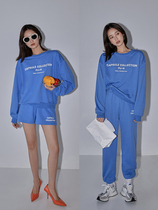 FRESH UP sports sweater set female 2021 new autumn letter loose Tide brand fried street leisure two-piece set