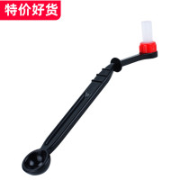 Semi-automatic coffee machine stove head brush Stove head brewing head curved brush handle anti-scalding nylon brush Stove head cleaning brush