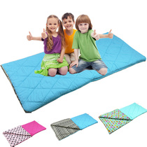 Childrens cartoon outdoor camping home spring and summer sleeping bag autumn and winter quilt office lunch break school can be spliced