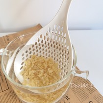 Japanese-style high temperature resistant PP large noodle colander kitchen household drain net fishing dumpling net plastic noodle spoon