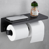 Black toilet paper towel box toilet paper box sanitary pumping paper towel rack toilet shelve paper holder paper cylinder contained