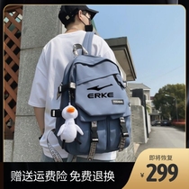 Hongxing Erke junior high school student bag large capacity men and womens backpack leisure sports travel bag computer bag