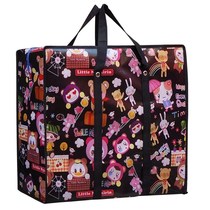 Moving pack Bags Bags Red White Blue Clothes Hemp Bagged Quilted Bags With Big Pocket Glue Woven Bag
