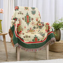 Whole cotton wire carpet western rug ethnic retro American sofa towel carpet nostalgia table cover sofa blanket