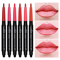 Rose girl automatic rotating lip liner waterproof long-lasting non-decolorization Beginner lip bottom Bite Lip