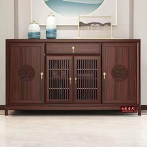 Household door shoe cabinet Simple modern entrance foyer cabinet large capacity locker New Chinese solid wood side cabinet