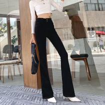 Canary Kiss flared jeans womens 2021 spring high waist slim slim stretch micro flared pants