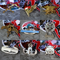 American Metal Badge Army Uniform Golden Collar Flowers Marine Dress Silver skills Chapter Badge Badge badge Shoulder Badge