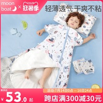 Summer baby sleeping bag Baby gauze spring and autumn and summer thin air-conditioned room anti-kick quilt for newborns All seasons