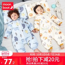 Baby sleeping bag Spring and Autumn Winter thick thermostatic split leg baby children anti-kicking artifact Four Seasons Universal