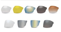 bell bulllitt helmet lenses anti-UV windproof fog multi-color shade bubble flat mirror spot