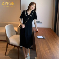 Italy ZPPSN counter pregnant womens summer clothes new lapel short-sleeved dress fashion thin pregnant womens skirt 2021