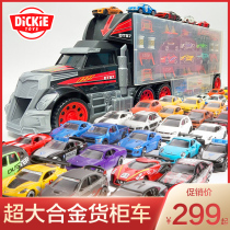 DICKIETOYS children toy car big alloy container truck boy Storage Set model car