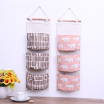 Storage bag door back bed hanging bag wall hanging wall hanging dormitory wall storage artifact cute storage Sundries