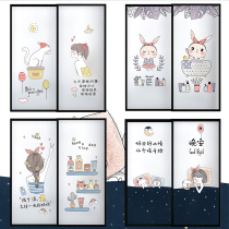 Toilet glass film anti-peeping anti-light bathroom sticker shower room privacy shading toilet window anti-light