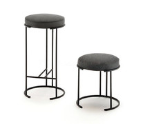 Black minimalist bar chair home wrought iron stools simple modern office front bench chair tall chair