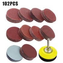 2 inch flocking sandpaper self-adhesive disc crane grinding machine electric grinding drill head polished metal Jade ultra-fine grinding piece