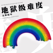  Hell Infinite Rainbow > Puzzle Declassified National Tide Puzzle Adult Puzzle Irregular Woody High Difficulty