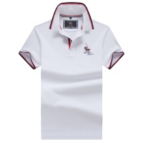 Hong Kong designer mens short sleeve T-shirt lapel high-end Paul new business loose polo shirt tide
