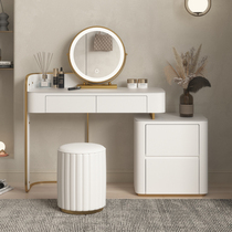 Fransa light luxury rock plate dresser Modern simple bedroom storage storage cabinet ins wind makeup table