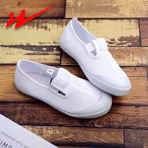 Double Star Summer Foreign Trade Children Shoes Breathable One Foot Pedaling Anti Slip Rubber Bottom Kindergarten Mesh Face Small White Shoes Children White