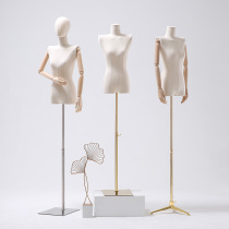 Clothing store model props womens window display stand Korean flat shoulder right angle shoulder model small chest strap clavicle model stand