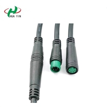 High quality M8 waterproof connector 5 core male and female docking plug electric vehicle waterproof connector instrument cable