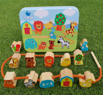 Baby Strings Beads Around Pearl Wearing Rope Thread Wearing Beads Male Girls More Intellectual Toys 1-2-3-year-old Child Early Education