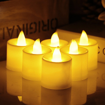 Simulation small candle luminous LED electronic lamp table white decoration romantic creative courted wedding scene to arrange birthday props