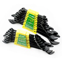  Carbon steel double-headed opening wrench tool set Mechanical repair fork wrench double-headed opening wrench combination