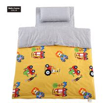 Car pattern quilt cover kindergarten 3-piece set 6-Piece children quilt quilt cover baby quilt cushion Cotton