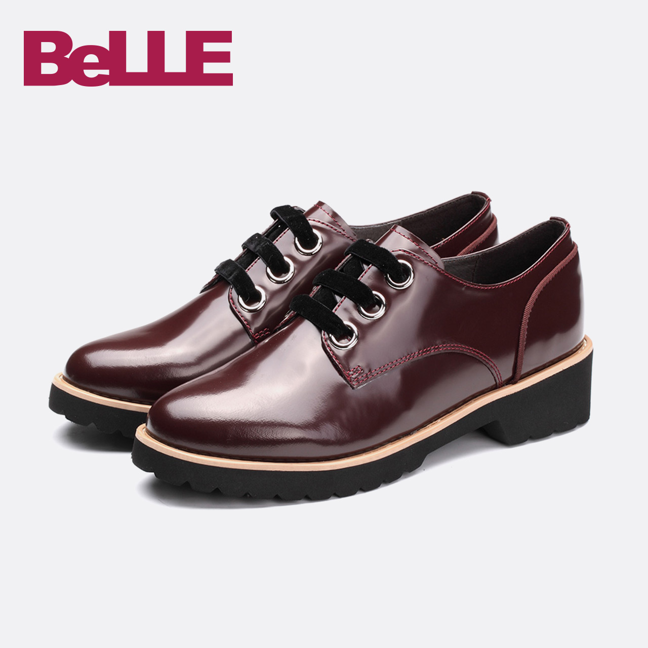 Belle/Baili Single Shoes Chunxin Shopping Mall, the same fashion British windbreaker shoes BTHB4AM8