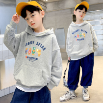 Childrens clothes boys spring clothing and clothing in spring and autumn 2022 new CUHK childrens trendy blouses handsome air-fried street spring tide