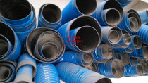 Blue ventilation pipe plastic rubber hose spring pipe spiral exhaust pipe corrugated pipe exhaust pipe drainage pipe pipe