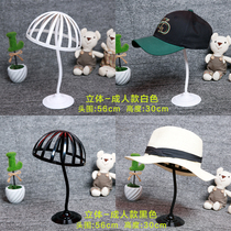 Adult hat rack hat hat display shelf creative mushroom Black Hat Rack store props shooting props