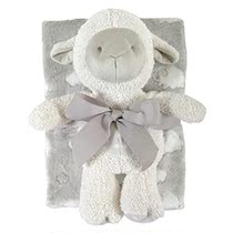 Stephan Baby Snuggle Fleece Crib Blanket and Plush