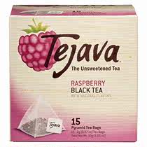 Tejava Raspberry Black Tea Bags 15 Tea Bags Per