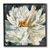 Stupell Industries Organic Blooming White Petals