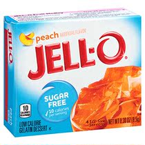 JELL-O Peach Sugar Free Gelatin Dessert Mix (0 3oz