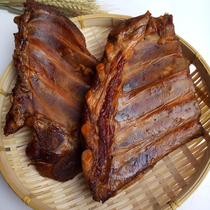 Chongqing bacon ribs Farmhouse homemade smoked bacon pork chops Sichuan Bacon ribs 500g Characteristic bacon flavor Bacon ribs