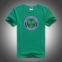 Wimbledon T-shirt Lycra cotton Four slam short-sleeved spring and summer customizable casual sports tops Competition clothes Cultural shirts