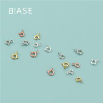 s925 pure silver handmade DIY buckle sub material bracelet necklace connection closedown buckle spring buckle QQ buckle accessories buckle head