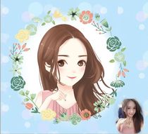 Single person cartoon design Cartoon design Cartoon avatar Microblogging WeChat real person cartoon photo to Q version