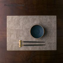 Duoyi table mat Western placemates Nordic leather placematres thermal mat household anti-scalding mat mat waterproof and oil-proof